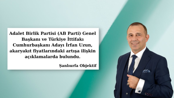 Genel Başkan İrfan Uzun: Akaryakıt yükü vatandaşın omzunu çökertiyor